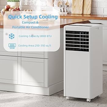 AC NIGHTFALL スタチュー Portable Air Conditioner with Dehumidifier & Fan Modes - Kismile